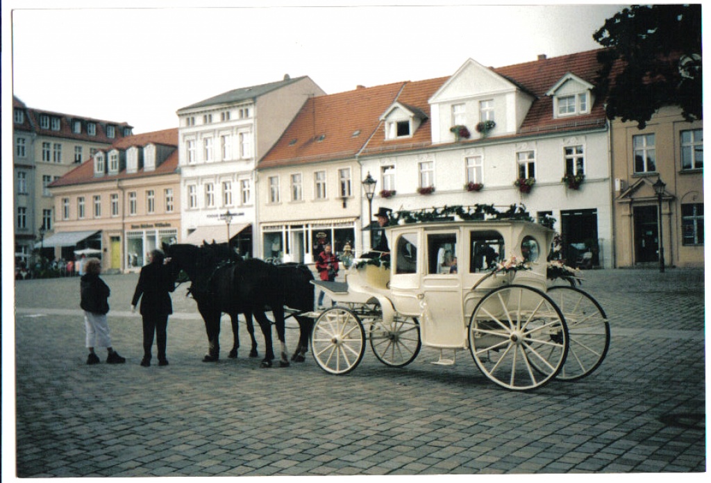 Weiße Hochzeitskutsche - Kutsche - Duisburg