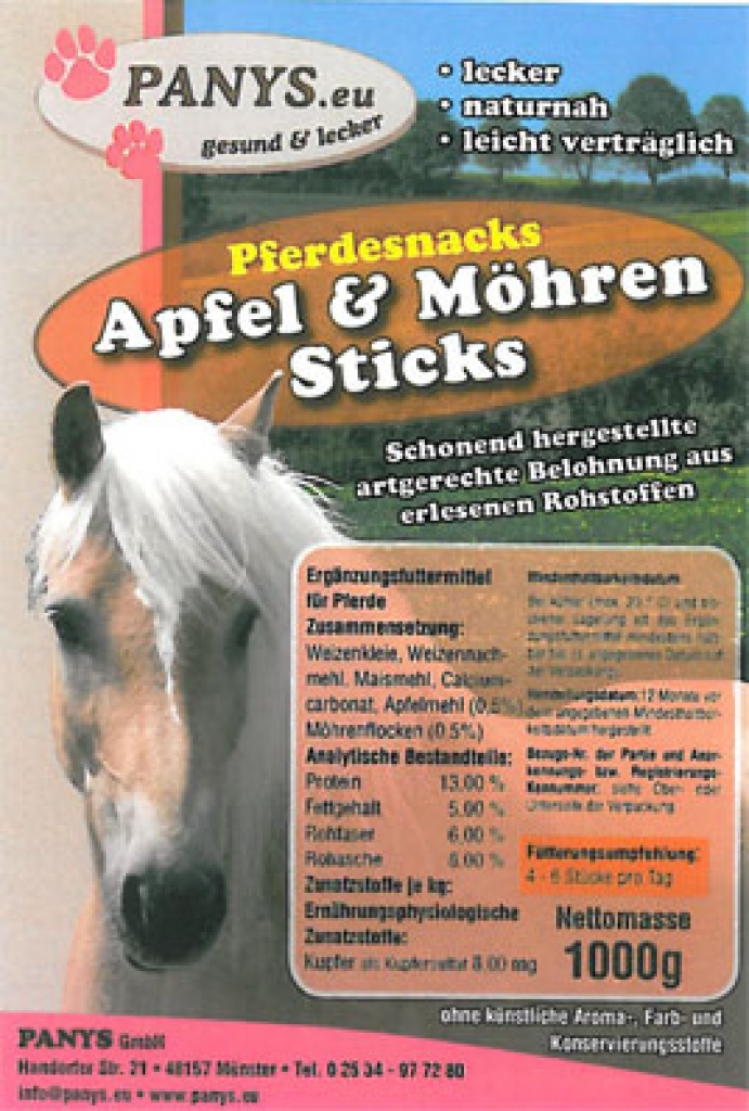 Pferde Snacks  - Apfel   Möhren - Maiskeimherzen - Ergänzungsfuttermitt - Futter - Buchholz in der Nordheide