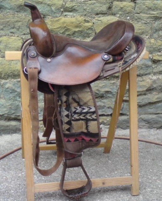  Big Horn Westernsattel, 16 , FQ + Westerntrense + viel Zubehör, Fred Rai - Sattel - Soest