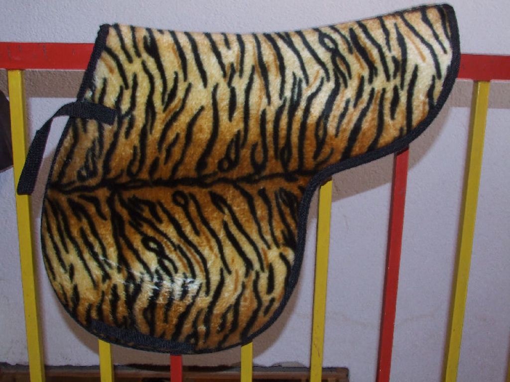 Ausgefallene VS-Satteldecke Tiger-Look - Pferdezubehoer - Cham