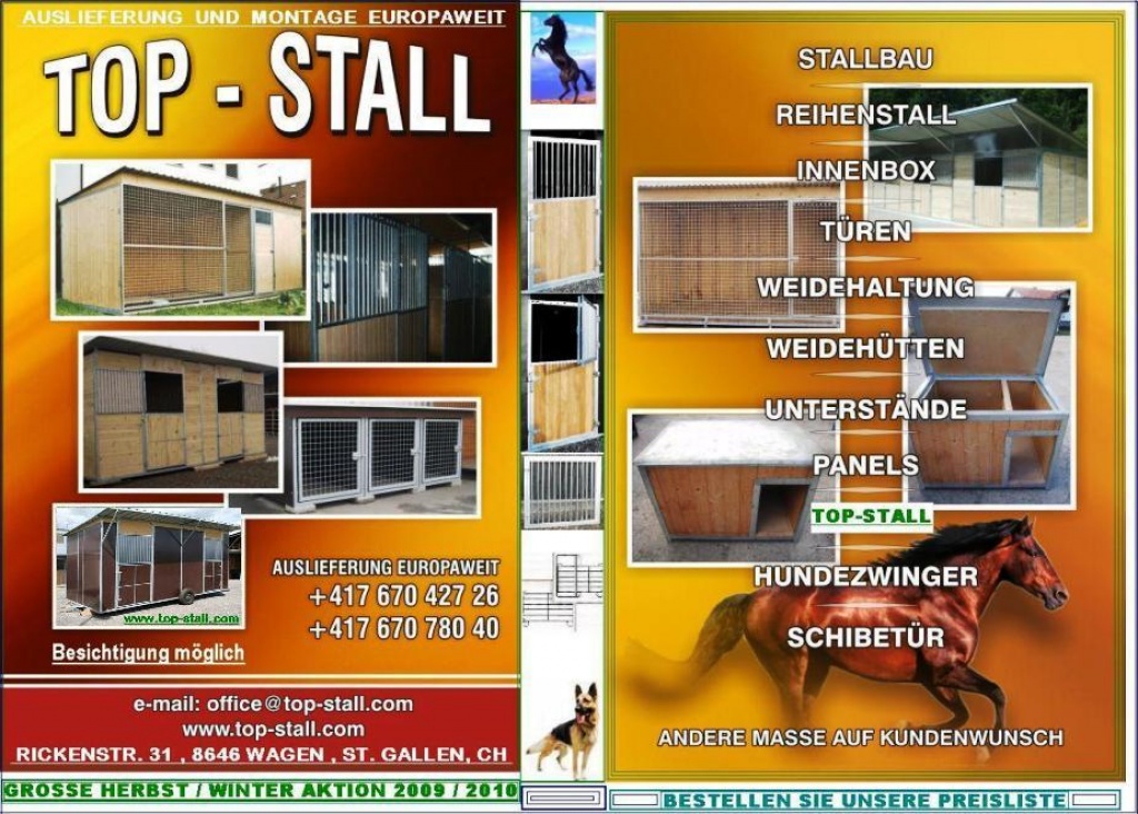 PROFESSIONELLE PRODUKTION VON STALLGEBÄUDEN UND BOXEN ( LIEFERUNG UND MONTAGE ). - Stallplatz - Wagen