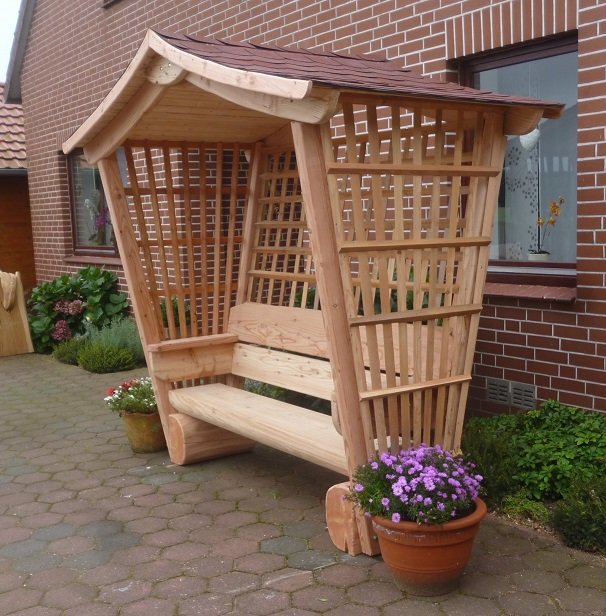 Gartenlaube. Rosenbank. Gartenbank. - Pferdezubehoer - Steyerberg