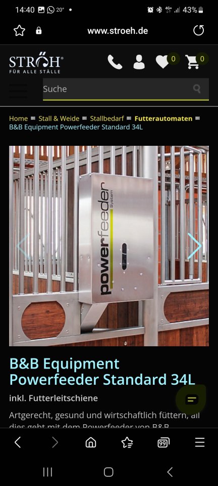 Futterautomat B&B Equipment - Futter - Bochum