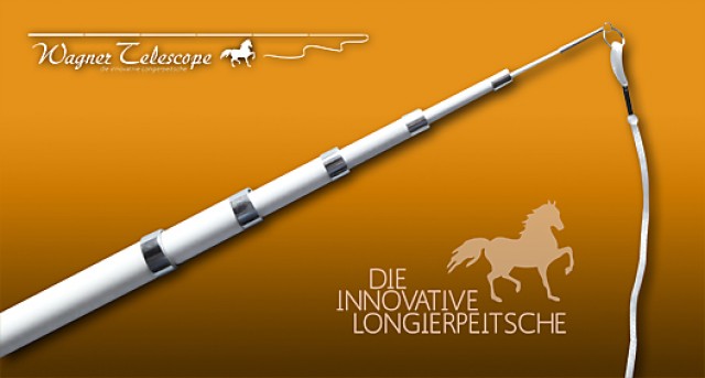 Wagner-Telescope   die innovative Longierpeitsche - Pferdezubehoer - Muggensturm